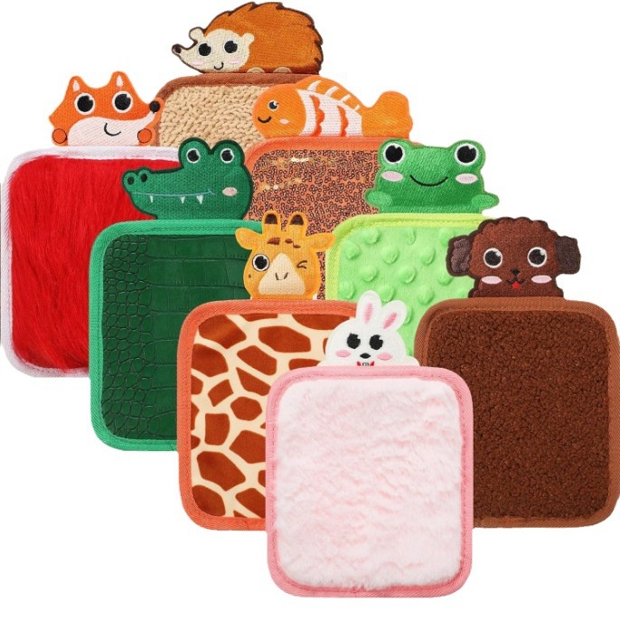 Amazon Felt Baby Hand Eye Exercise Sensory Pad Animal Clasificación Cognitiva Textura Piel Cabello Toque