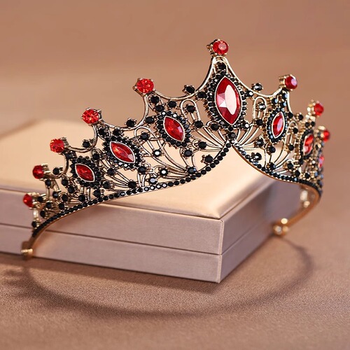 Crown headband large crown bridal headdress wedding jewelry stage party European rhinestone wholesale crown accessories