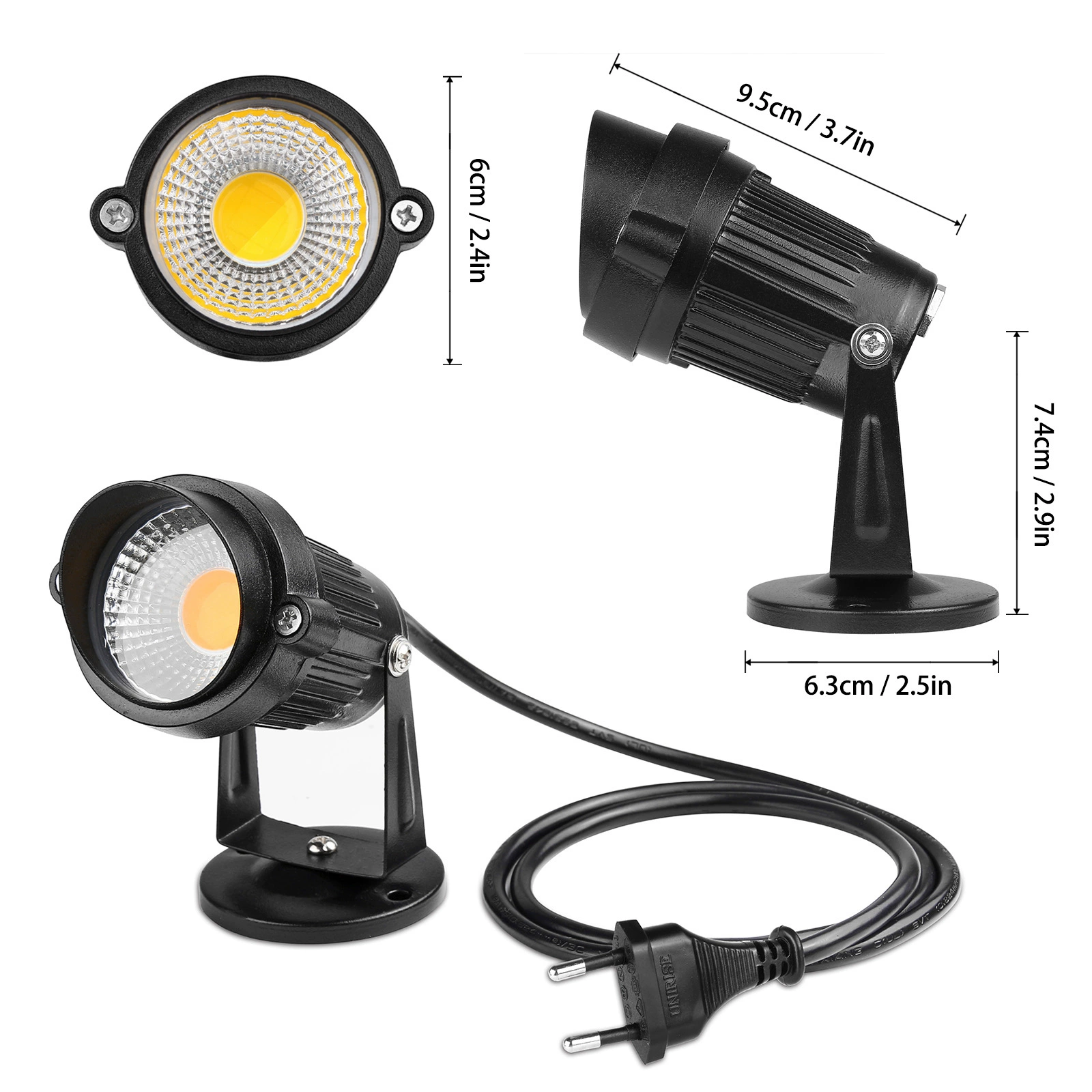 LED travel garden lights, spotlight for gazebo