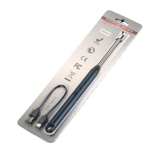 Creative multifunctional rechargeable ignition gun usb pulse arc hose lighter 360 degree rotating igniter cross-border