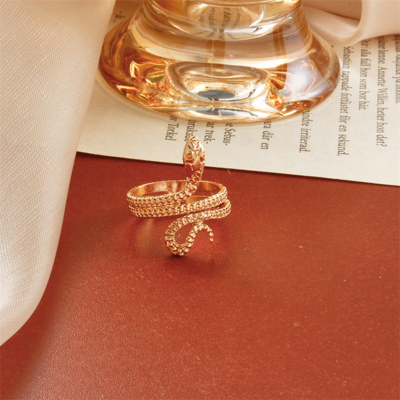 New Retro Opening Snake Ring display picture 8