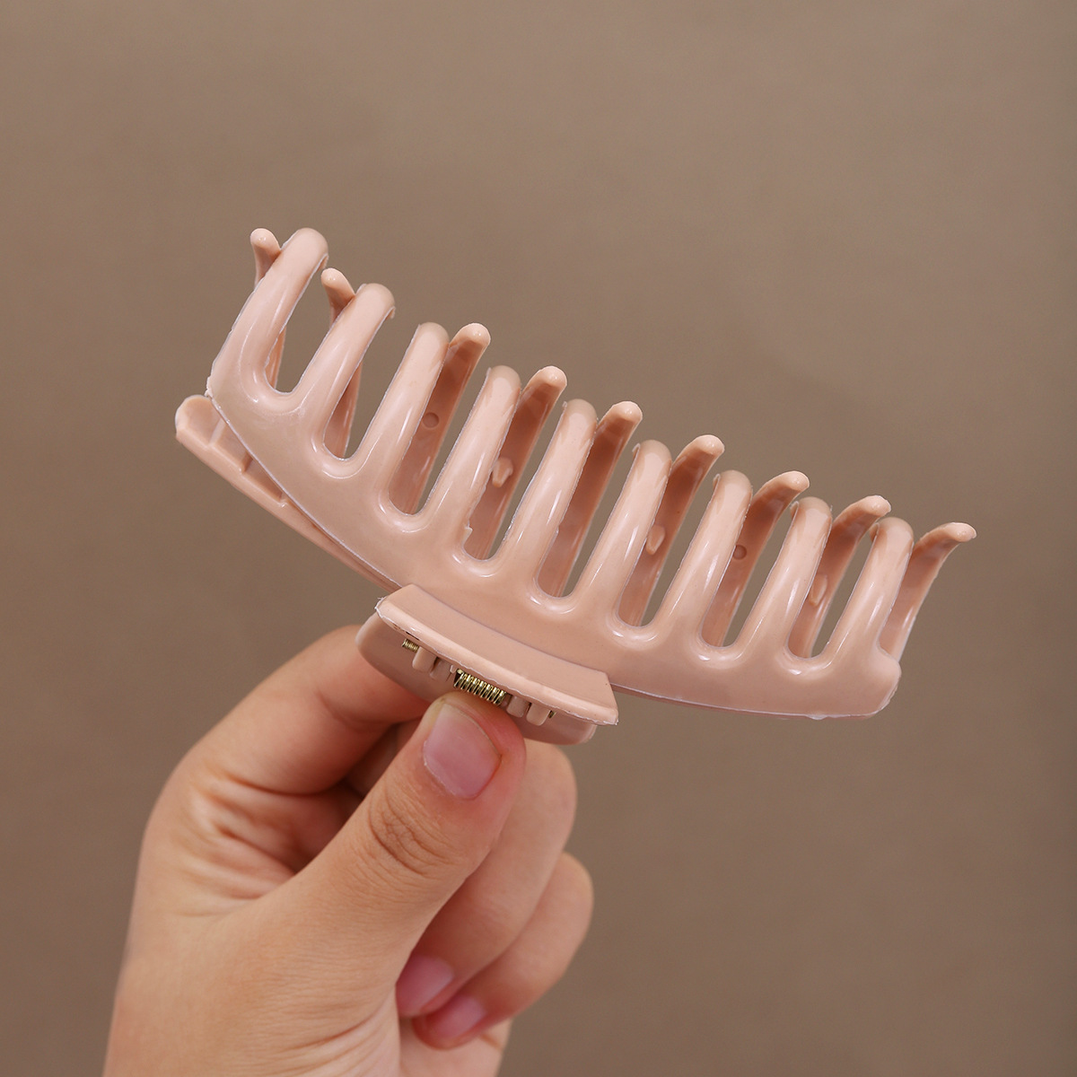 Pequeño cuadrado suave silicona clip para el cabello clip para el cabello suave anti-choque protección de la cabeza de back clip para el cabello resistente a caídas clip para el cabello duradero