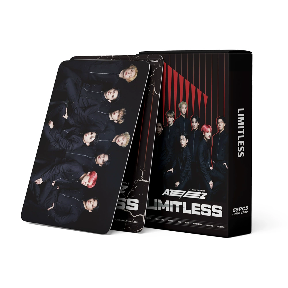 ATeez интегрированные карточки, альбом Limitless, 55 карточек-постеров, DIY LOMO