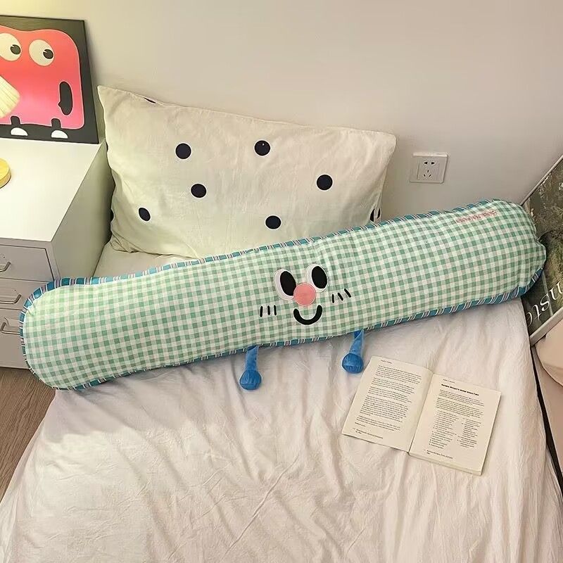 almohada de dibujos animados de peluche para dormir niñas almohada de cama cabezal de cama pierna de clip rectangular dormitorio dormitorio lateral dormir abrazo ventilado