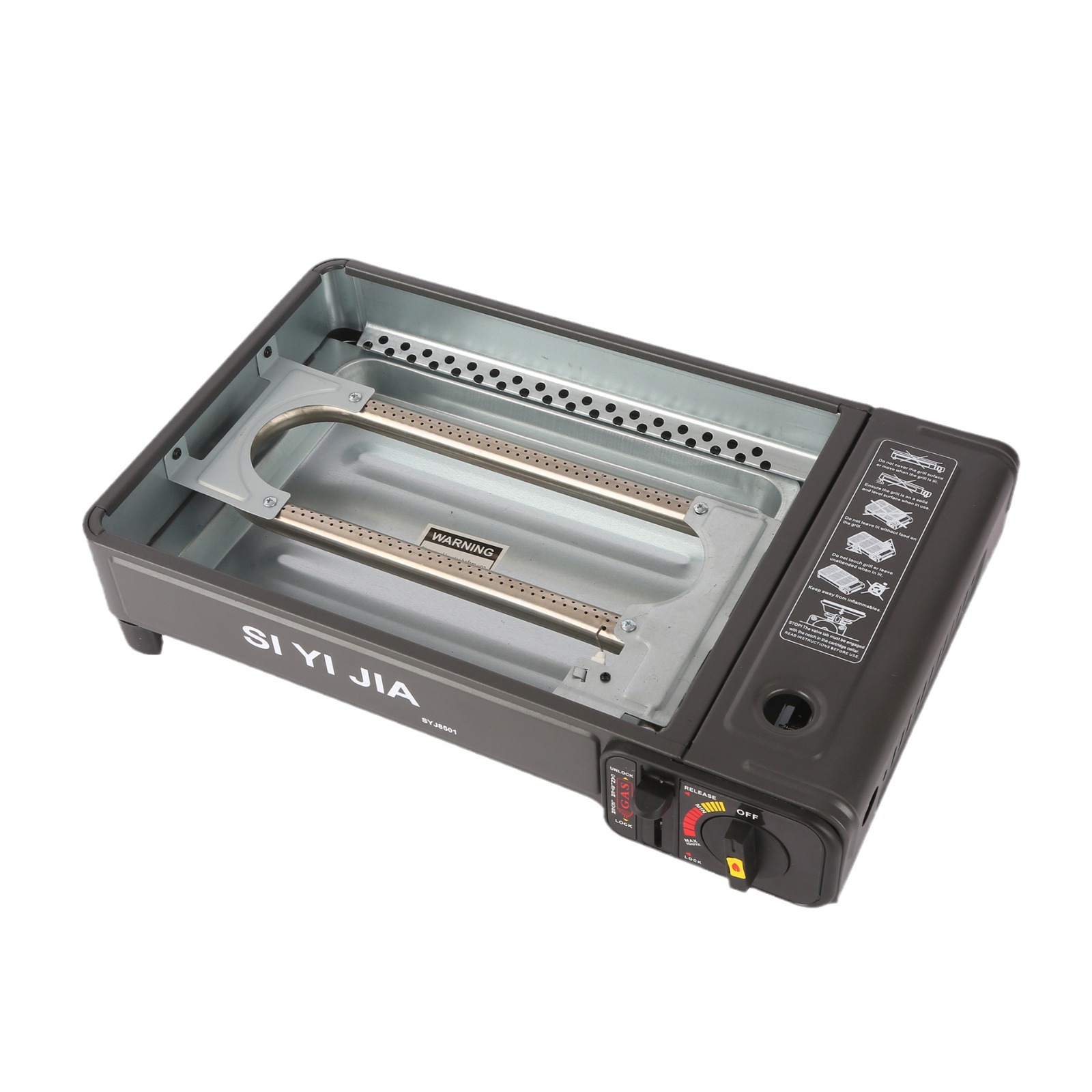 携帯型ガスカード式炉キャンプピクニック携帯型家庭用グリル焼肉皿野外防風焼肉ストーブ