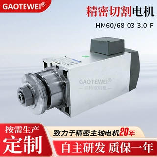 精密高速电机3KW 3000转端面铣高速切割电机高特威机电电动机
