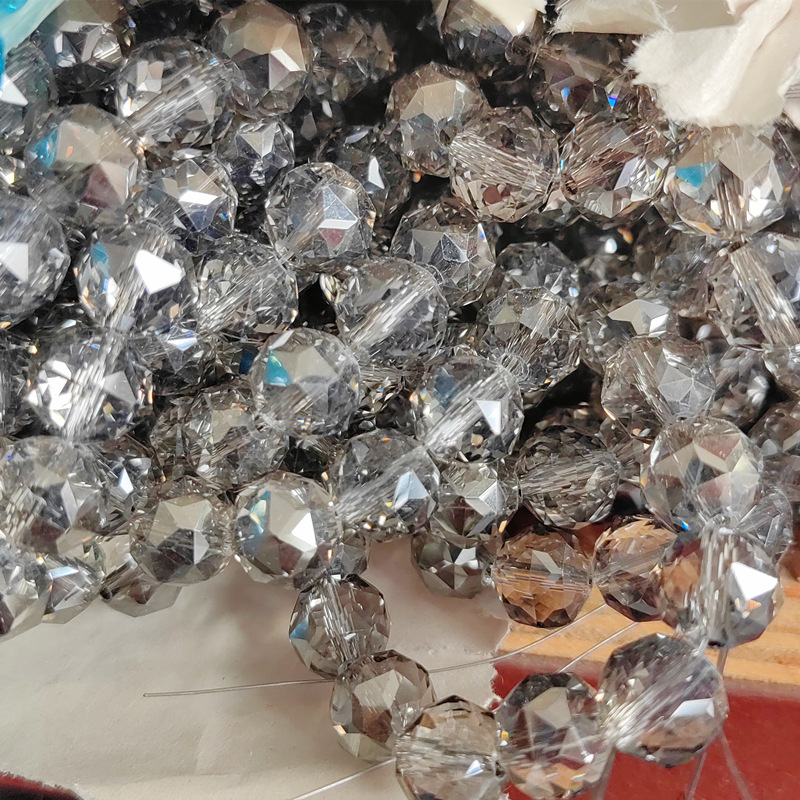 Mayorista 10mm cristal bola de flores galvanizado de alta temperatura abdiy bola de vidrio de colores pulseras collares pendientes accesorios de ropa