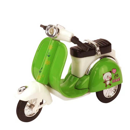 Alloy Toy Car Pull Back Ladies Motorcycle Cartoon Mini Car Simulation Car Model Car Children's Toy Boutique