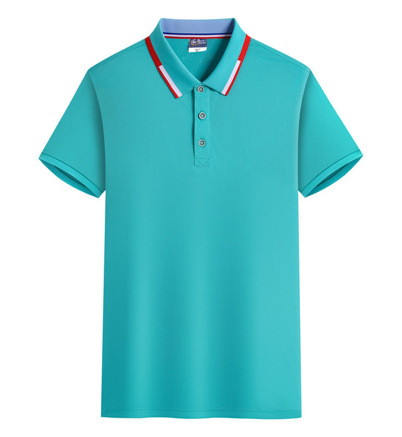 Camiseta de la empresa Camiseta publicitaria del empleado Ropa de trabajo de manga corta Ropa de trabajo Polo Camisa de logotipo impresa personalizada solapa