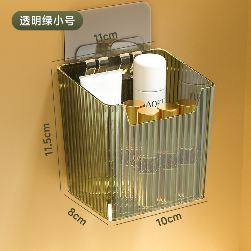 Espejo de baño gabinete caja de almacenamiento baño cosméticos lápiz labial perfume rack de almacenamiento armario colgante de pared caja de organización