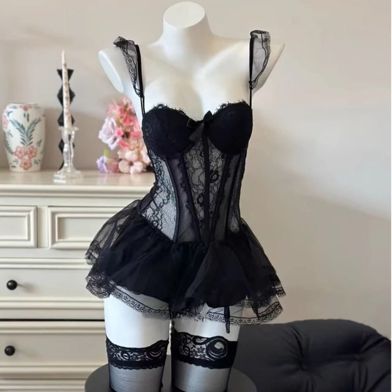 Sexy Lingerie, Hot Uniform, Temptation, Small Breasts, Big Push-Up Passion Suit, No Need to Take Off, Sexy Pajamas, Sexy Vest