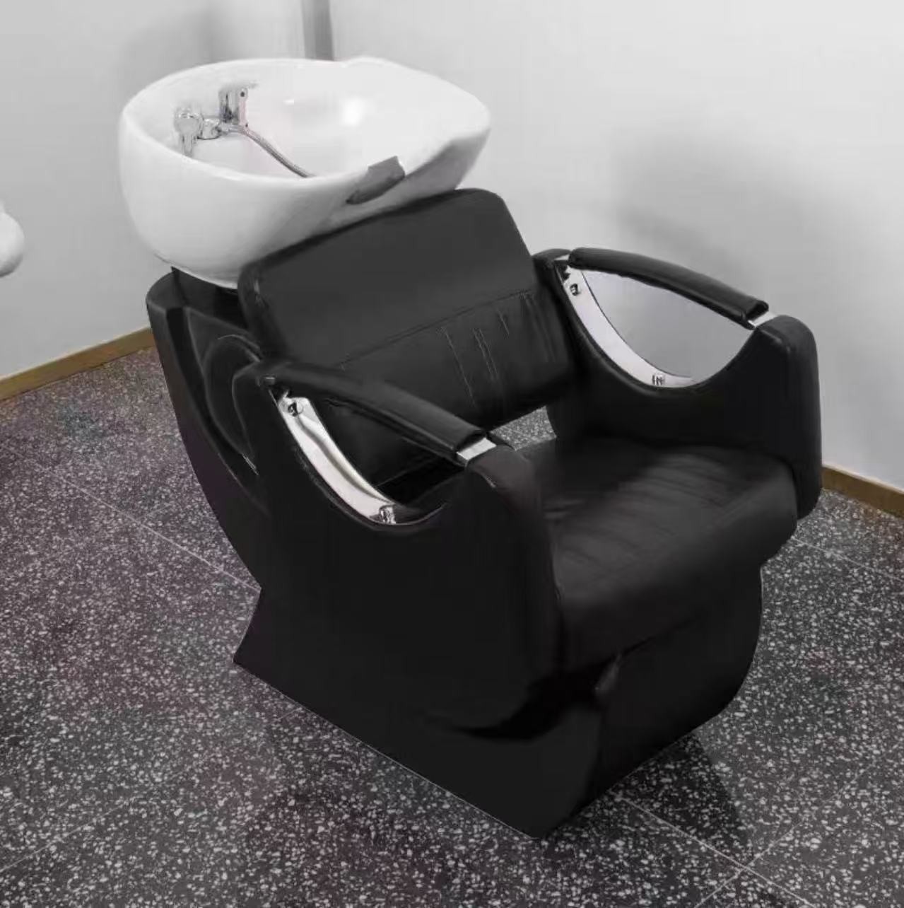 Barbería asiento estilo japonés cama de cabello casa cama de cabello cama de cabello salón especial cama de lavado fábrica de cama de cabello image 7