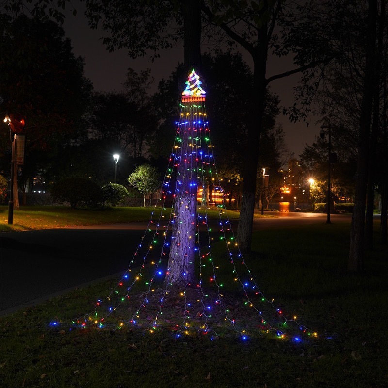 LED Pentagram Waterfall Lights 3