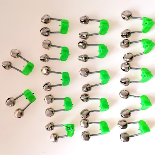 Double-ring fishing bell, plastic clip throwing rod alarm, sea rod fishing alarm small bell, fishing gear cross-border