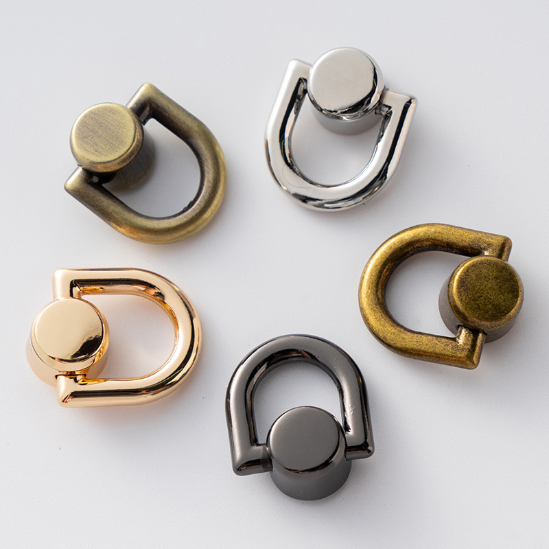 Fábrica al por mayor con anillo Heshang pezón clavo colgante hebilla DIY bolsa de transformación accesorios de equipaje tire de la hebilla del anillo