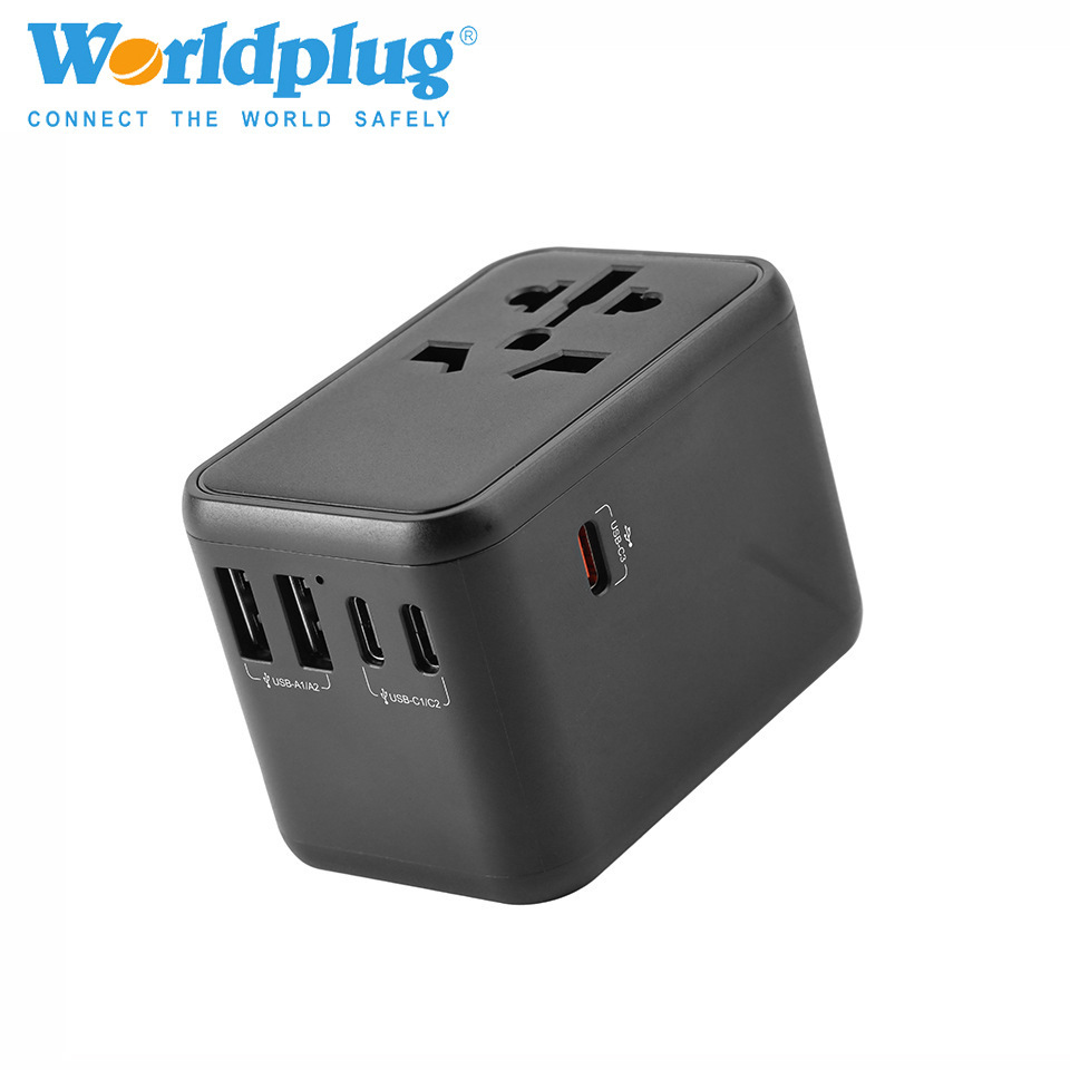 全球通PD65W快充旅行插头充电转换器万能转换插座多功能转换插头