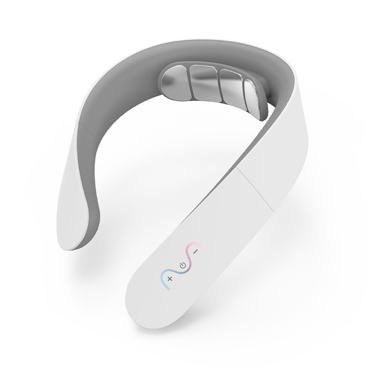 新品智能颈部按摩器EMS+TENS低中频脉冲热敷肩颈理疗仪颈椎治疗仪