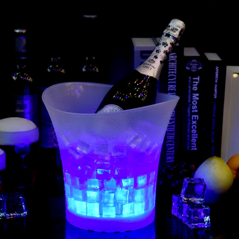 メーカー直販LED発光ビール氷桶5Lシャンパン発光氷桶バーKTVプラスチック発光氷桶|undefined