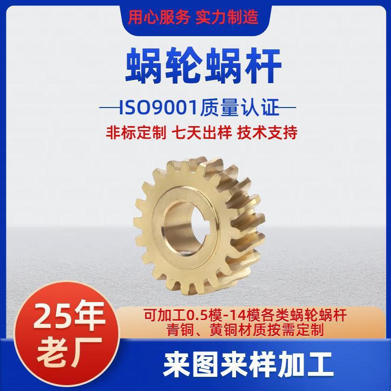 加工扫雪机蜗轮铸造除雪机锡青铜蜗轮各种规格非标涡轮蜗杆