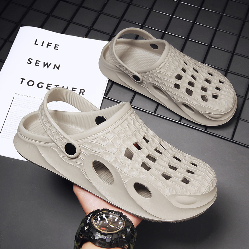 Hole shoes men's summer wear outdoor spo...