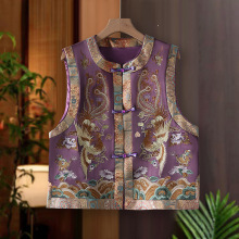 中国风重工刺绣凤凰马甲春季新款新中式盘扣背心上衣民族风复古