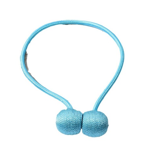 Factory wholesale curtain hooks without drilling magnetic suction curtain ties headset style curtain magnetic fasteners binding ropes accessories