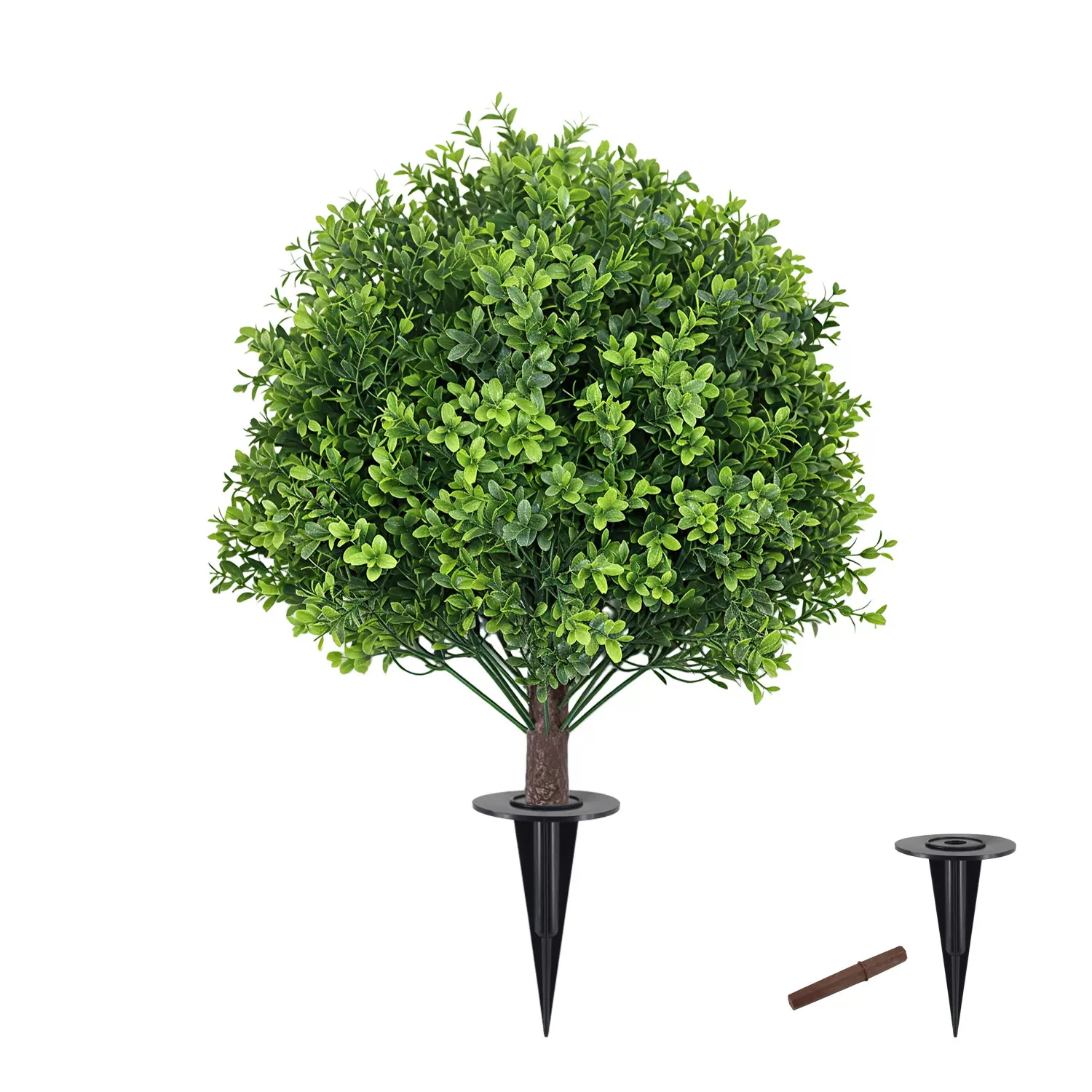 渝溪跨境春夏季户外花园庭院仿真绿植地插树小盆栽家居装饰品摆件