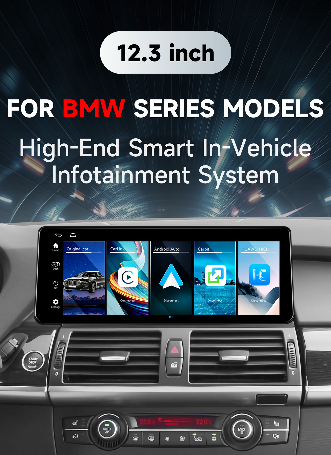 Suitable for 07-09 BMW X5 X6 E70 E71 CCC car-mounted large-screen Linux system MP5 navigation GPS