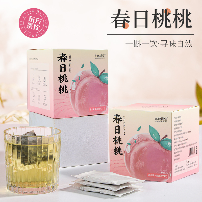 Peach Oolong Tea Flavor-Free Cold Brew Tea White Peach Peach Oolong Fruit Tea Scented Tea Cold Brew Tea Bag Tea