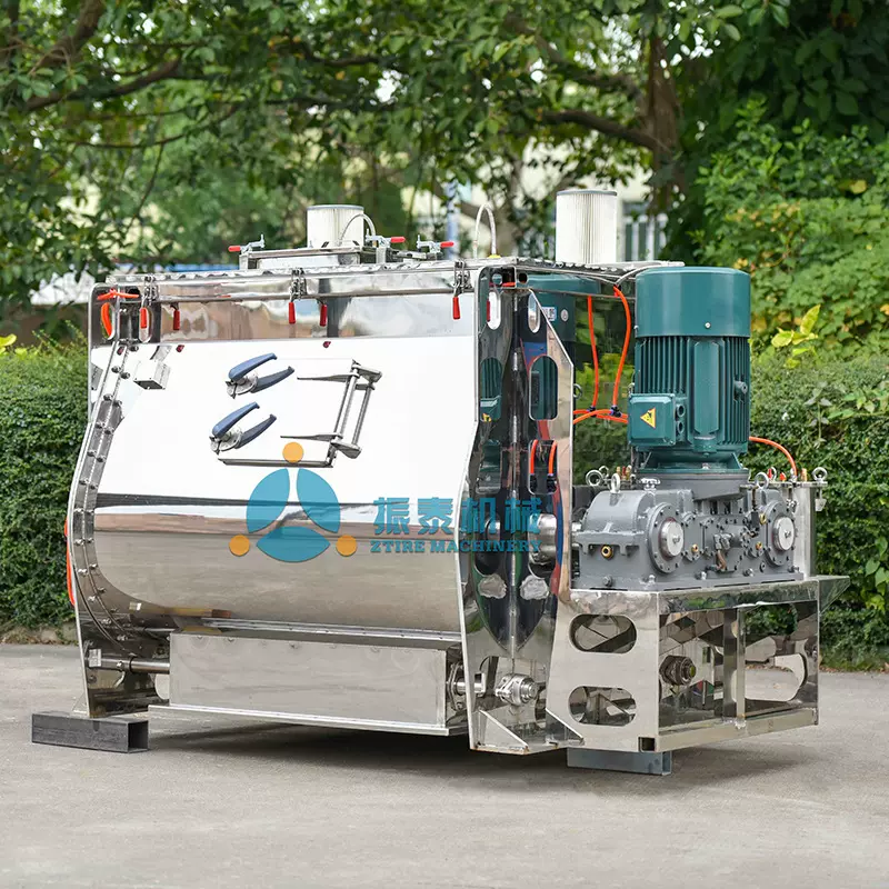 全不锈钢双轴无重力混合搅拌机 食品混合机生产线 粉体双轴搅拌机