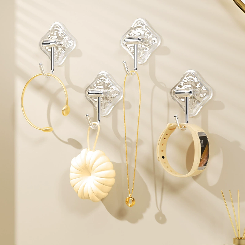 Легкий роскошный крючок клейкий прочный несущий без перфорации ванная комната настенная дверь бесшовное полотенце висит липкий крючок для одежды