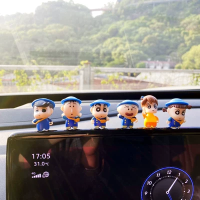 Car ornaments Car Interior Decorations New - full-set-of-6-shin-chan-school-days