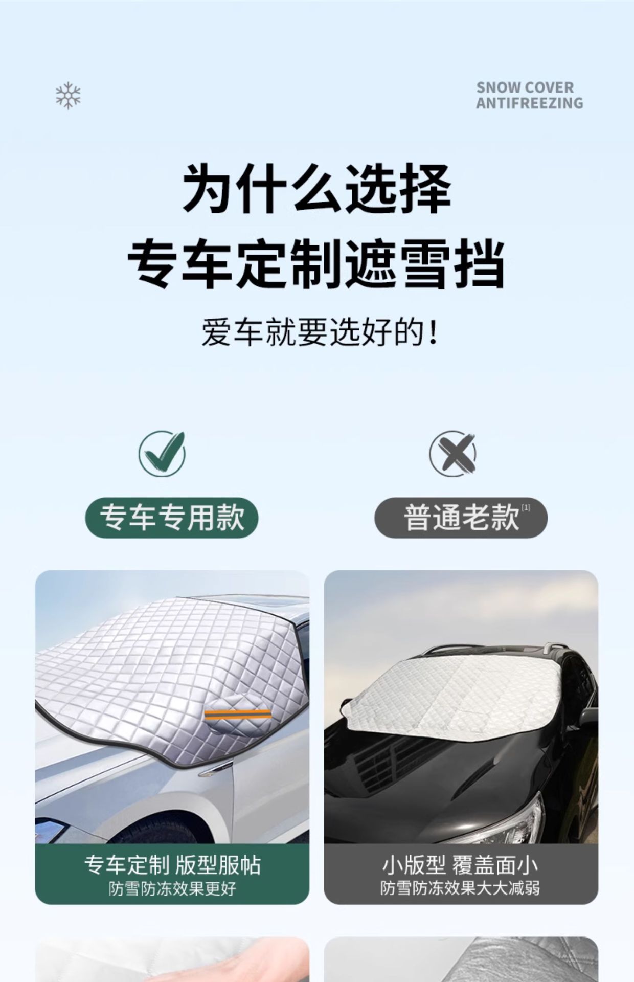 Car Windshield Cover for Winter, Anti-Fall Leaf Artifact, Front Windshield Frost Protection, Snow Cover, Front Windshield Anti-Freeze Car Cover, Snow Protection