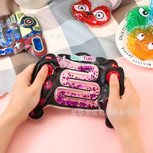 小红书金粉流沙水袋趣味按压流沙减压神器发泄球儿童安全玩具批发