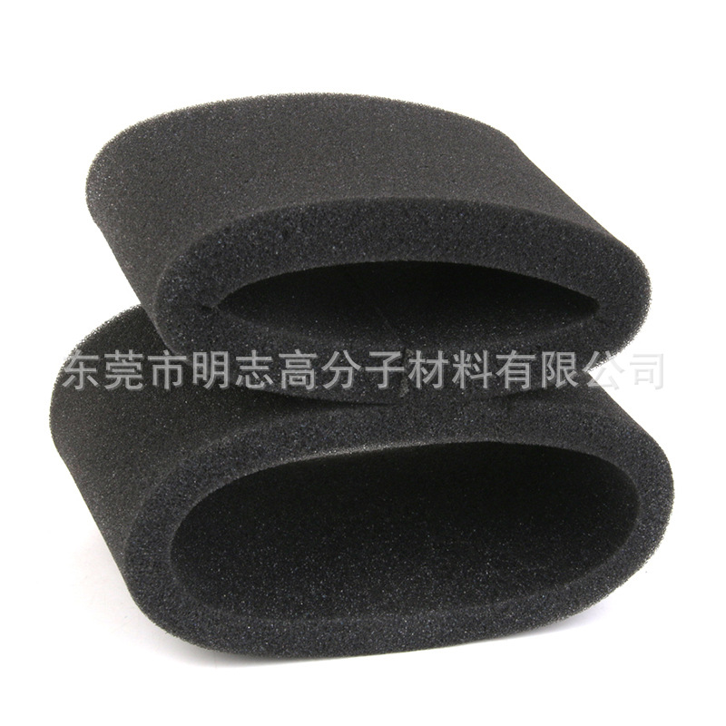 黑色工地管道垫层沥水海绵 防尘滤渣过滤棉 打蜡机聚氨酯过滤海绵