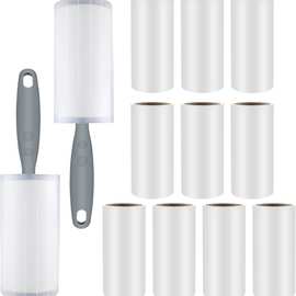 亚马逊外贸款粘毛器宠物粘毛滚可撕式衣物除毛器10cm粘尘纸60撕