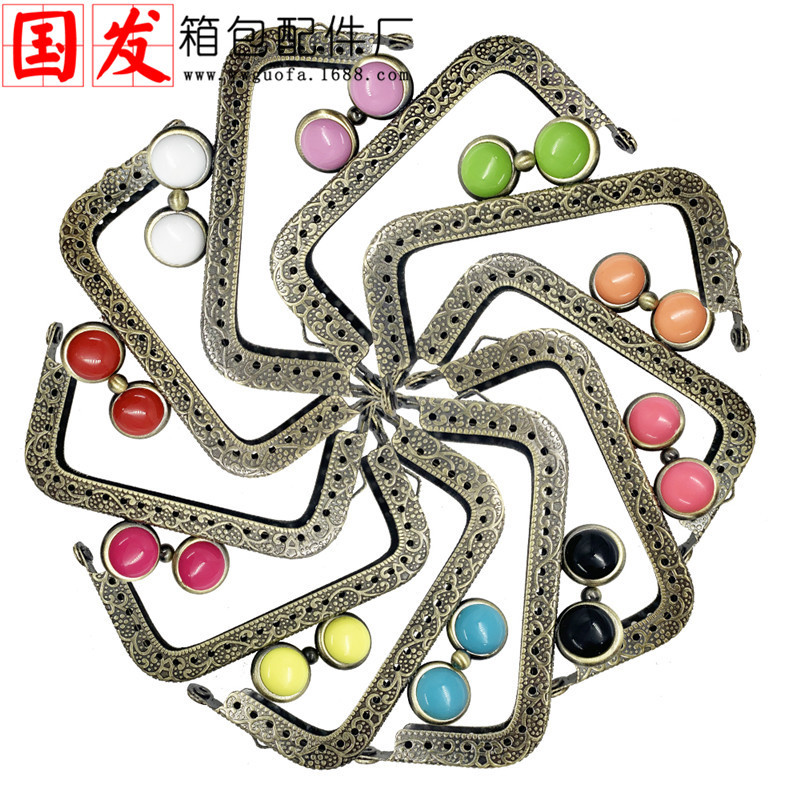 8.5CM cuadrado en relieve ojos caramelo oro bronce 10 colores caramelo opcional color 0227 - GT