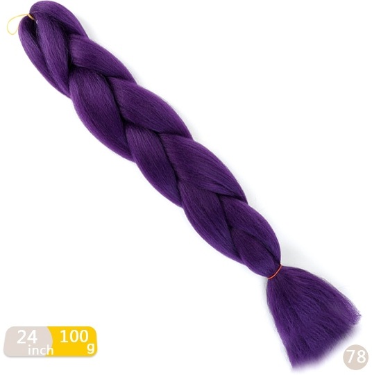 Peruca de comercio exterior gran trenza color gradiente africano gran trenza fibra química de alta temperatura seda trenza pelucina trenzada extensión de pelo