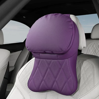 Headrest: Buick Car Pillow - misty-purple-perforated-double-core-headrest-1-pack
