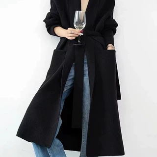 秋季气质羊驼绒外搭宽松2024年新款针织开衫女针织衫女装服饰外套
