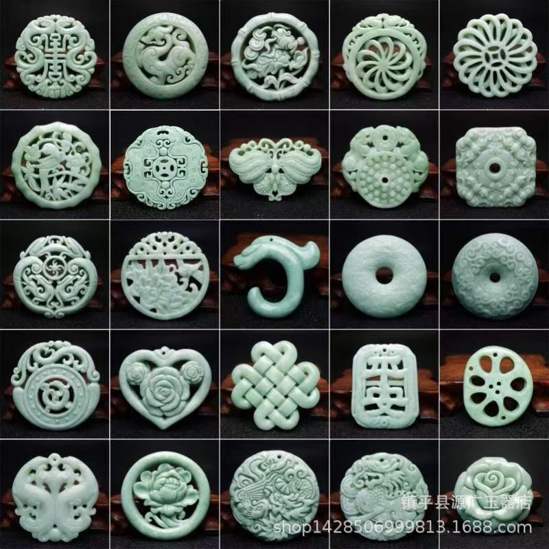 Natural Guizhou Jade Antique-Style Pendant Hanfu Waist Accessory Jade Brooch Unisex Jade Necklace Pendant Accessory Natural Guizhou Jade Antique-Style Pendant Hanfu Waist Accessory Jade Brooch Unisex Jade Necklace Pendant Accessory