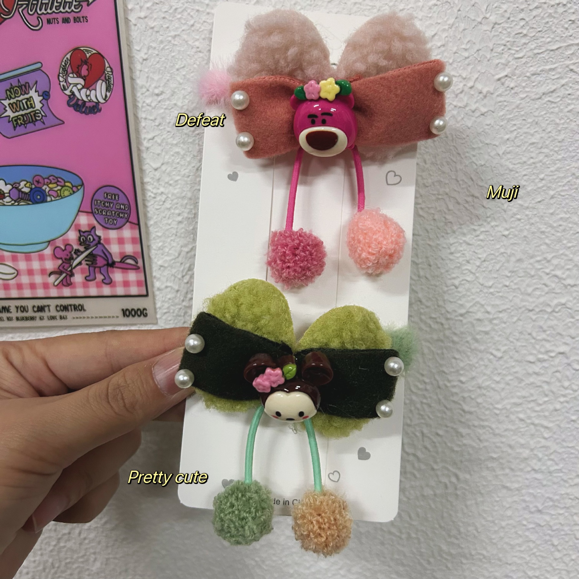 Caricatura coreana para niños no daña toallas de cabello anillo de cabello de peluche invierno arco lindos bola cabeza de caballo adornos