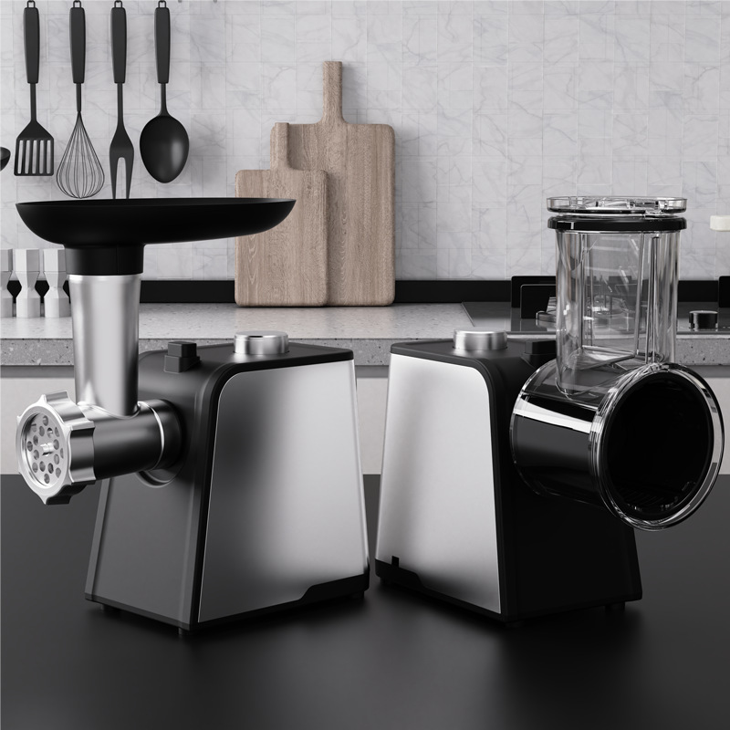 Multifunctional Meat Grinder, Fully Automatic Stainless Steel Electric Meat Mincer for Stuffing Sausages, Factory Cross-Border Supply for Home Use