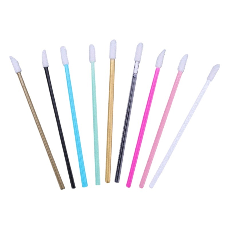 Disposable Hollow Lip Brush Portable Lipstick Brush Wholesale Flocked Lip Gloss Brush Beauty Tool Makeup Brush