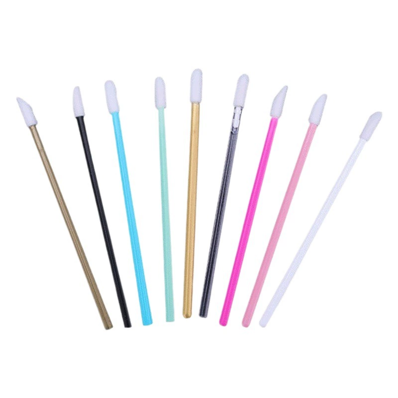 Одноразовая полая кисть для губ, портативная кисть для помады, оптовая продажа, флокированная кисть для блеска для губ, косметический инструмент, кисть для макияжа