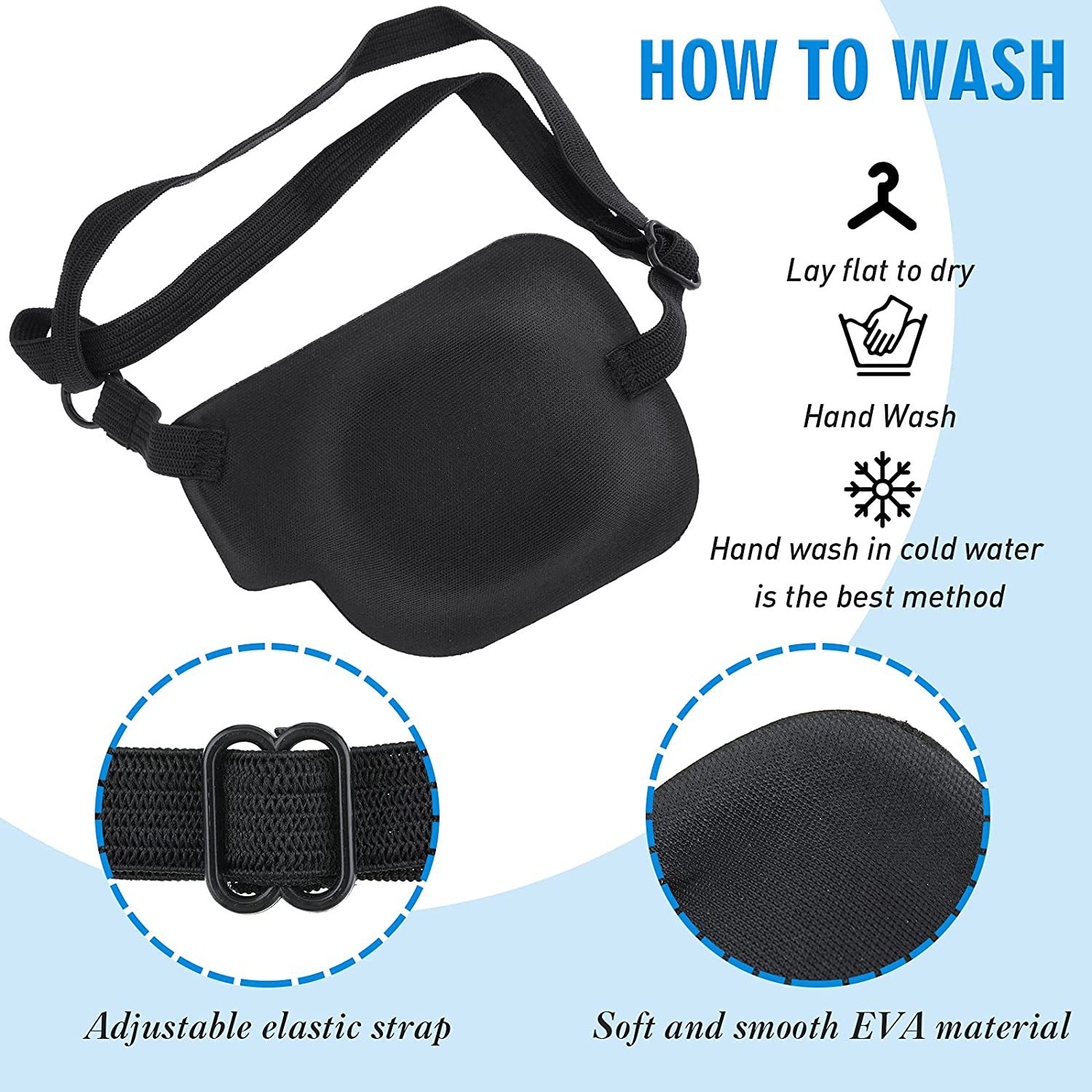 Máscara de ojo único adultos niños ojo izquierdo y derecho corrección monocular 3D máscara de ojo ambliopía estrabismo astigmatismo cubierta completa parche ocular transpirable