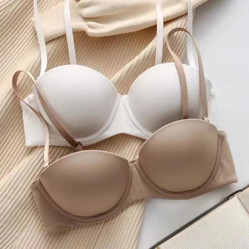 2025 New Cross-Border Dropshipping Women's Seamless Bra Invisible Bra Push-Up Bra