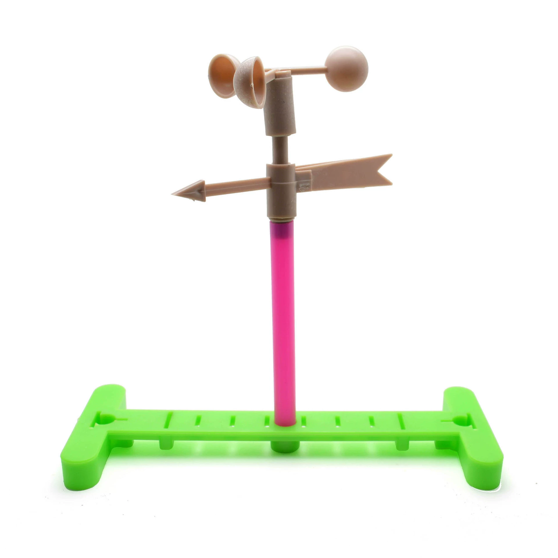 Kindergarten teaching aid DIY puzzle science experiment Small production wind direction experimental wind direction labeling instrument