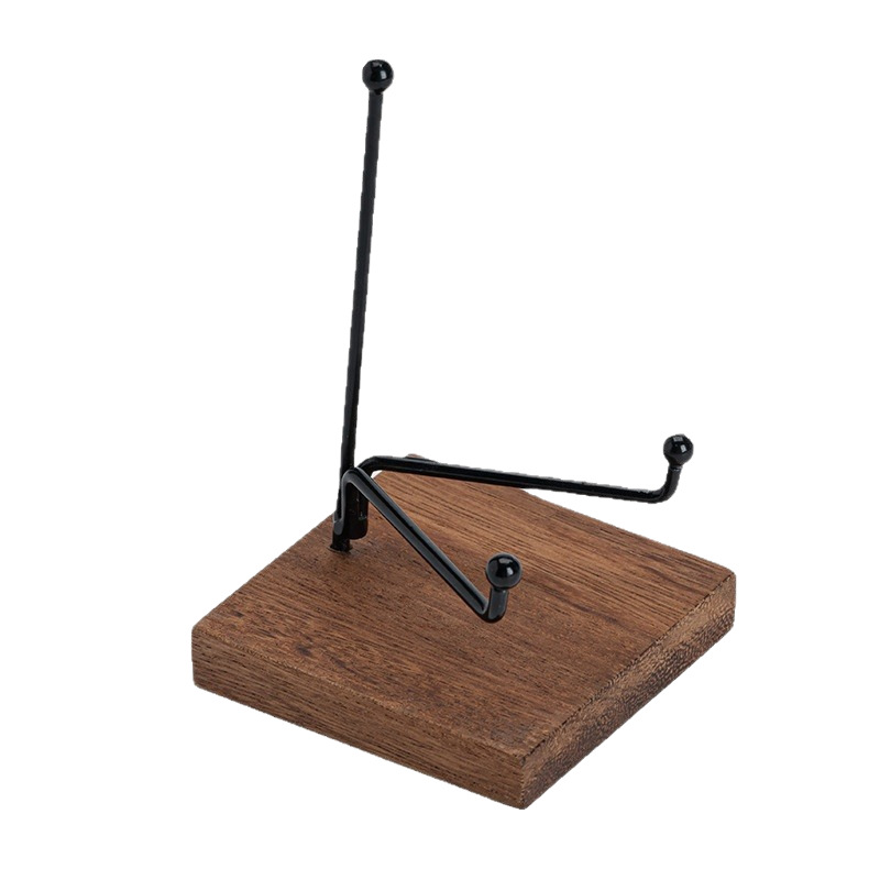 Tableta de té de madera sólida Pu 'er Tableta de té blanco Tableta de exhibición de base multifuncional Teléfono móvil Jade decoración de base