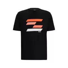 Men's Loose-Fit Casual T-Shirt, Hug Print Short Sleeve